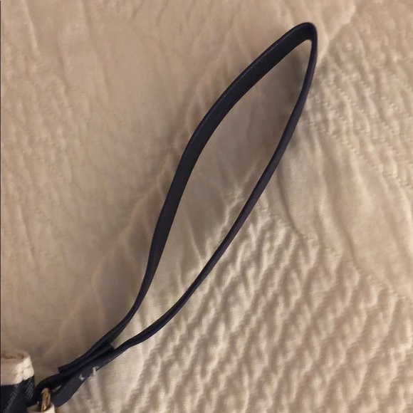 Navy & White Stripped Wristlet - Picture 5 of 6